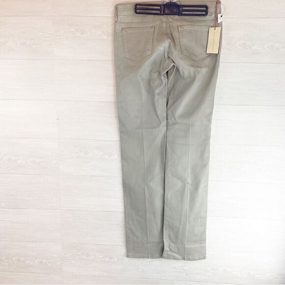 Stella McCartney Metallic Silver Grey Coated Low Straight Leg Jeans NWT - Picture 4 of 10